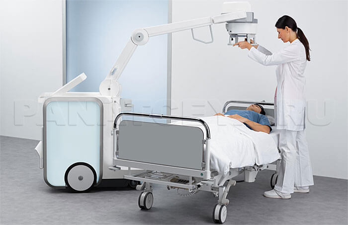 Использование портативного рентген-аппарата Сименс